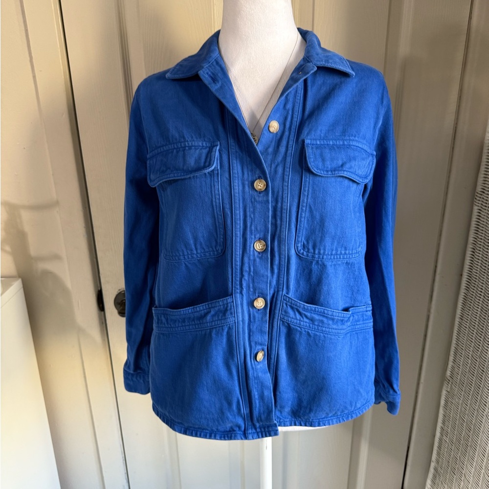 Sezane Willa Chore Jacket in Blue Size XS - Picture 7 of 8